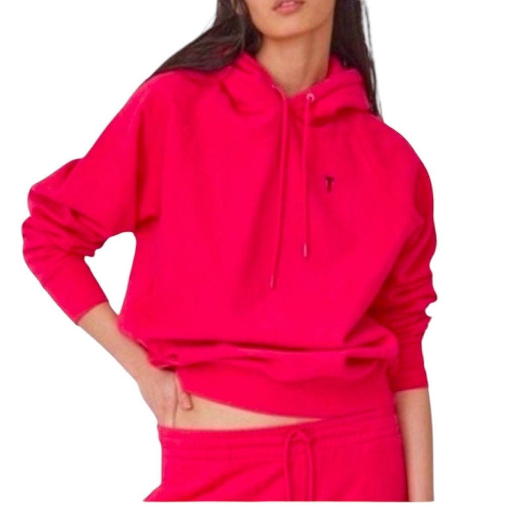 NWT Thakoon Drawstring Hoodie in Hot Pink Size M